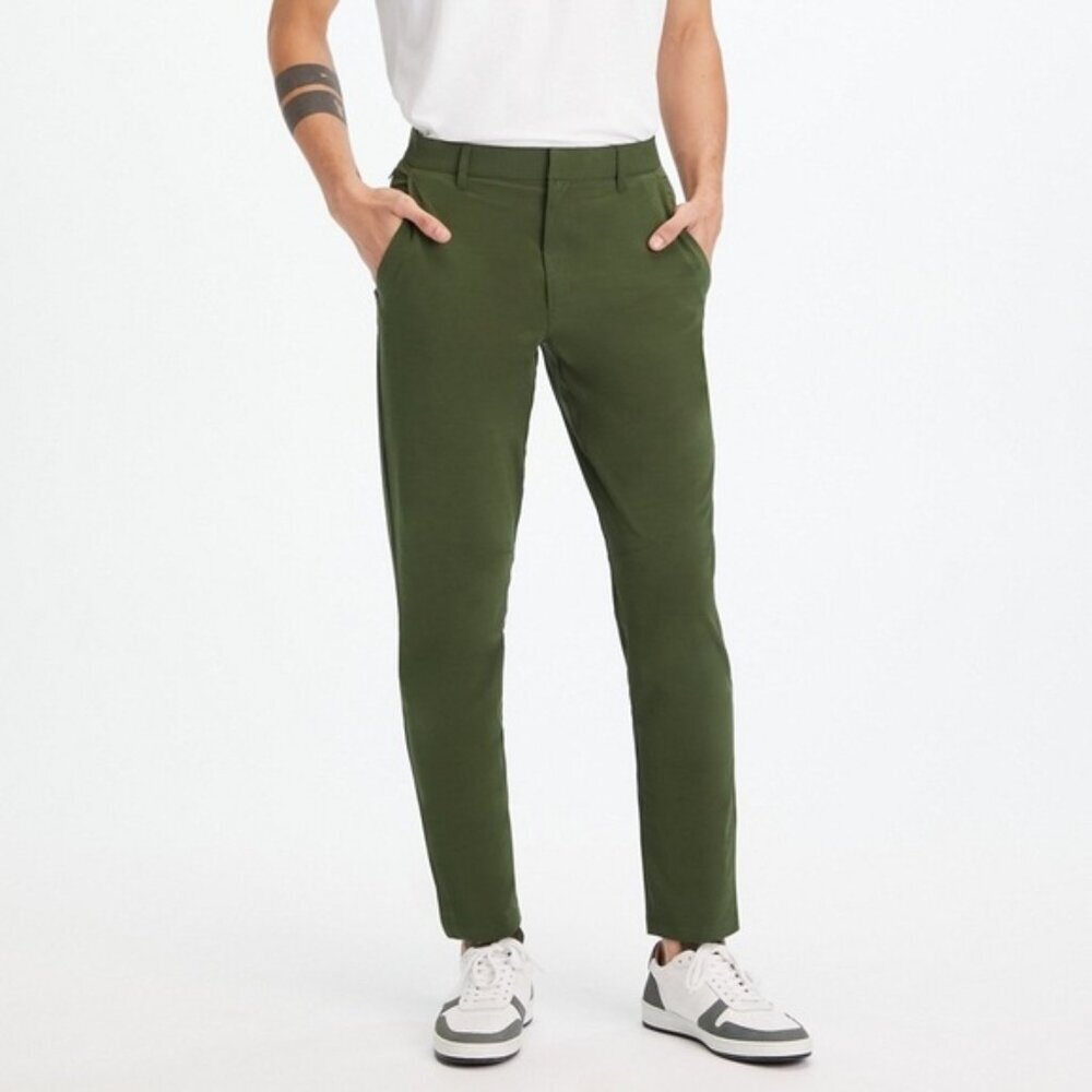 Fabletics Mens Olive Green The Only Pant Size‎ Large Short